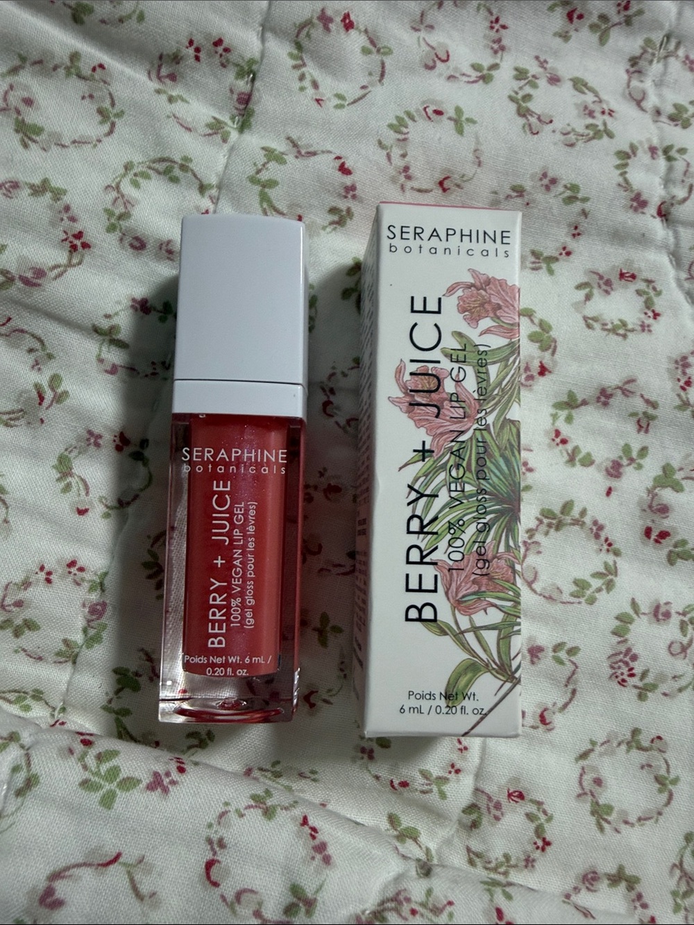 Berry + Juice Vegan Lip Gel — Red